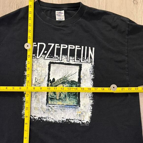 2004 Led Zeppelin IV Album Art Vintage Rock Tee – XL Band T-Shirt - Picture 5 of 6